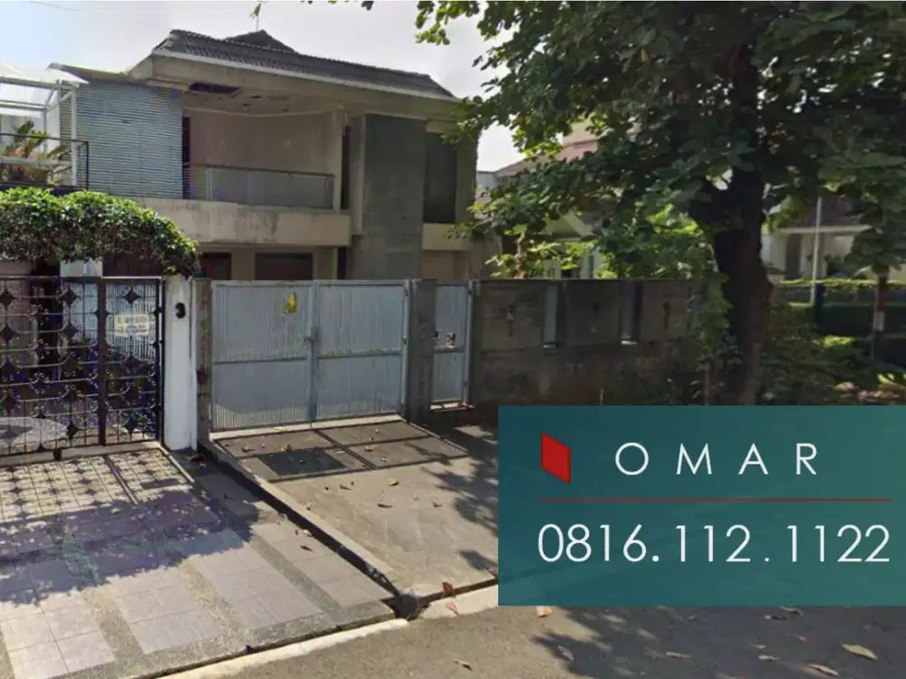 dijual rumah hitung tanah pondok indah luas 360 di kawasan duta sekolah duta kencana pondok indah