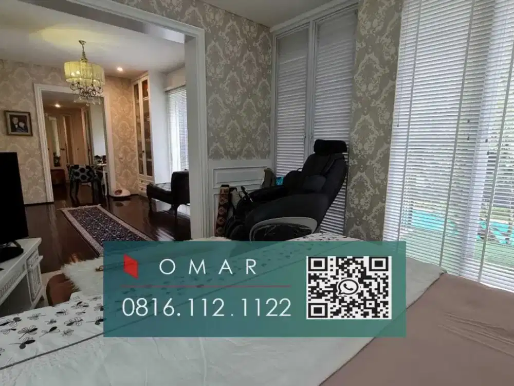 rumah asri modern di cluster asri area sector 9 bintaro dengan pool