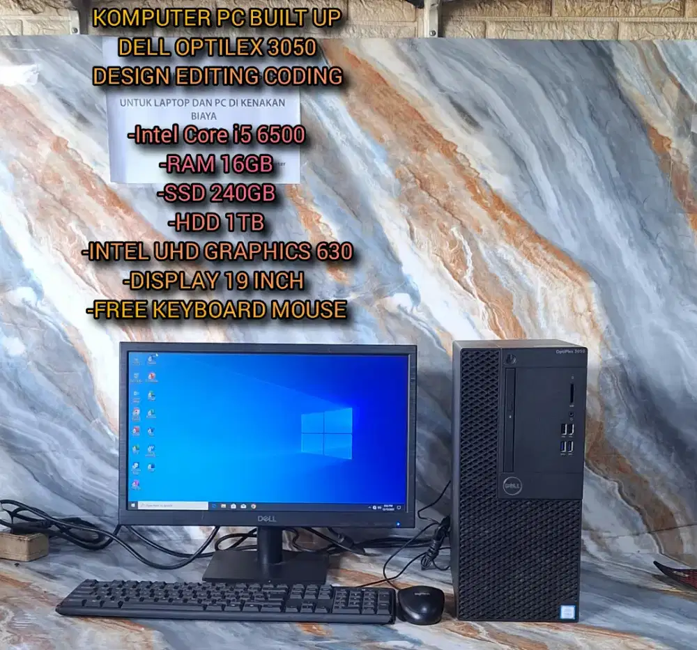 KOMPUTER PC BUILT UP DELL PC DESIGN EDITING