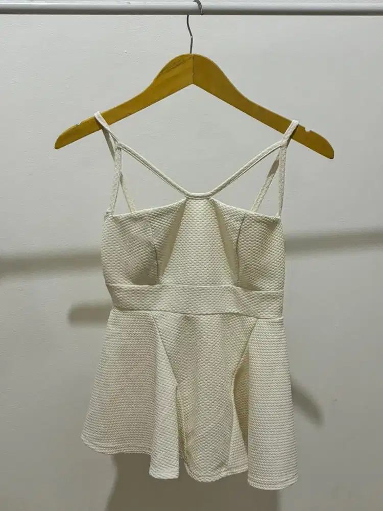 Premium Tanktop putih uk s