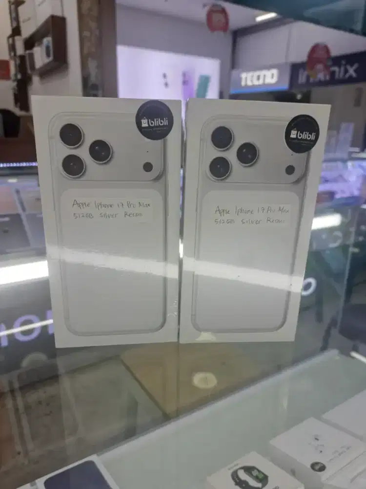 IPhone 17 Pro Max 512GB Silver New Garansi Resmi Ready Bosku