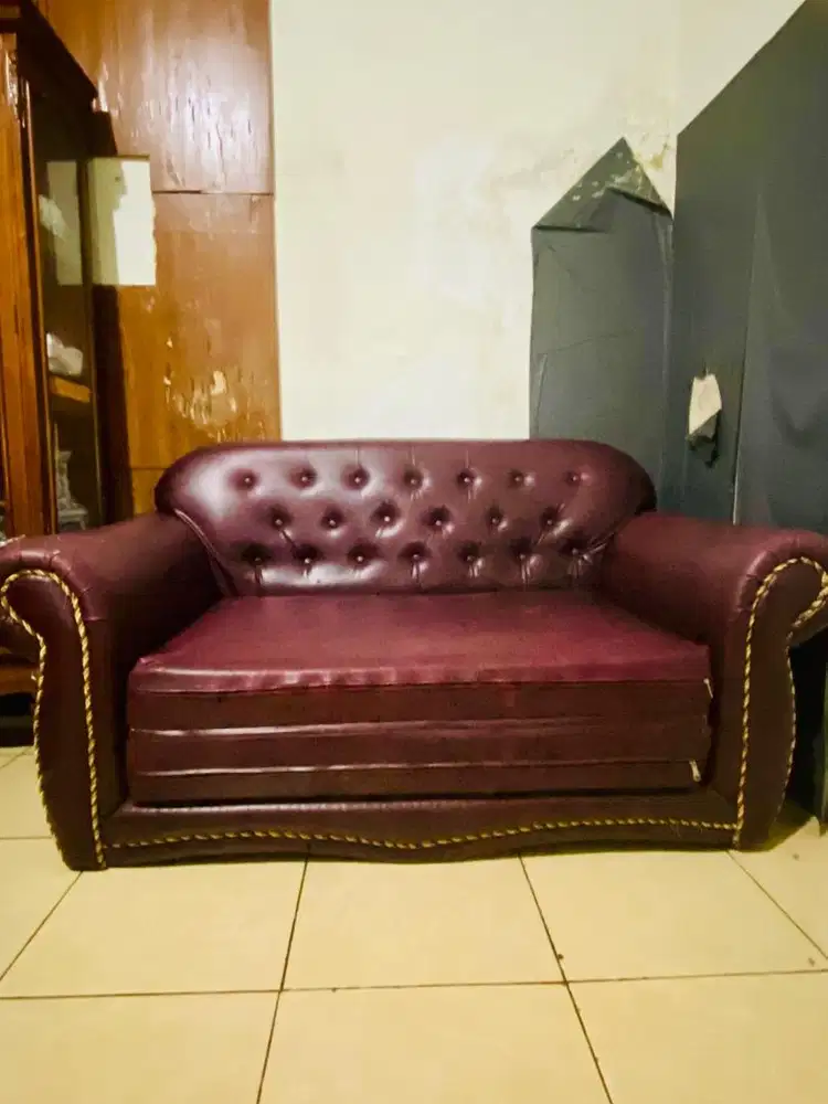 Sofa Bed kulit sintetis