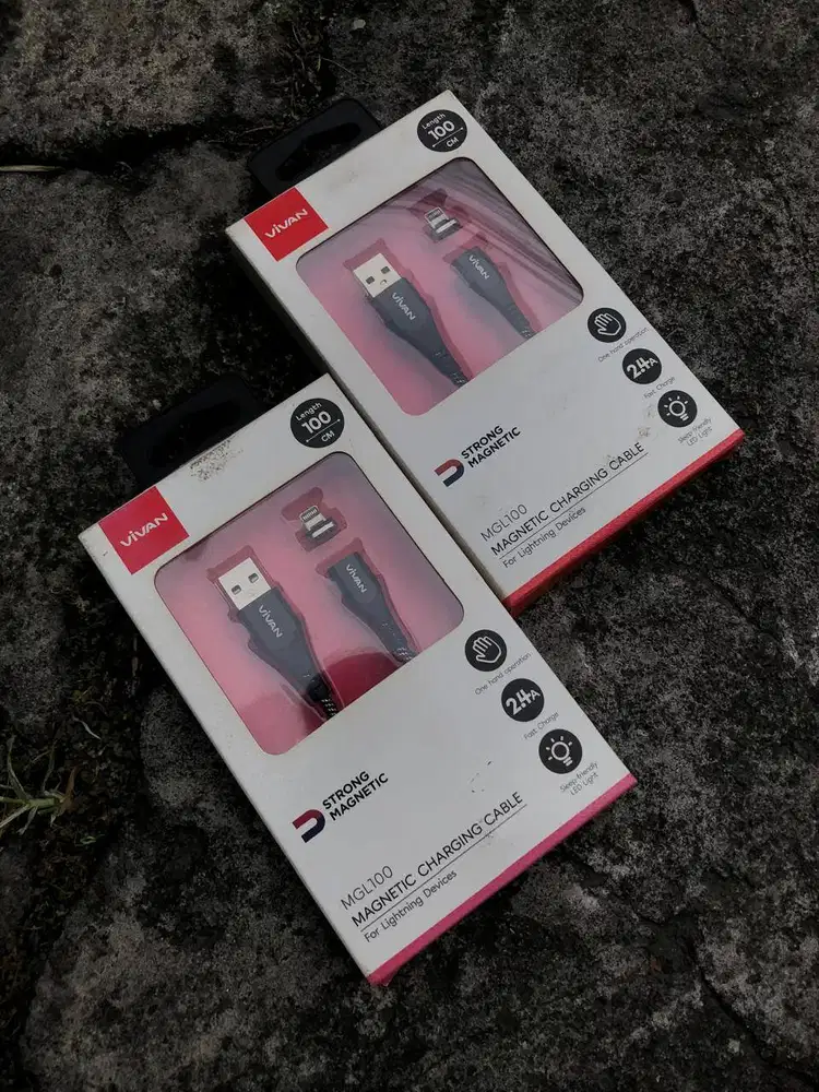 Vivan Data Cable MGL100 Magnetic 2.4A Lightning