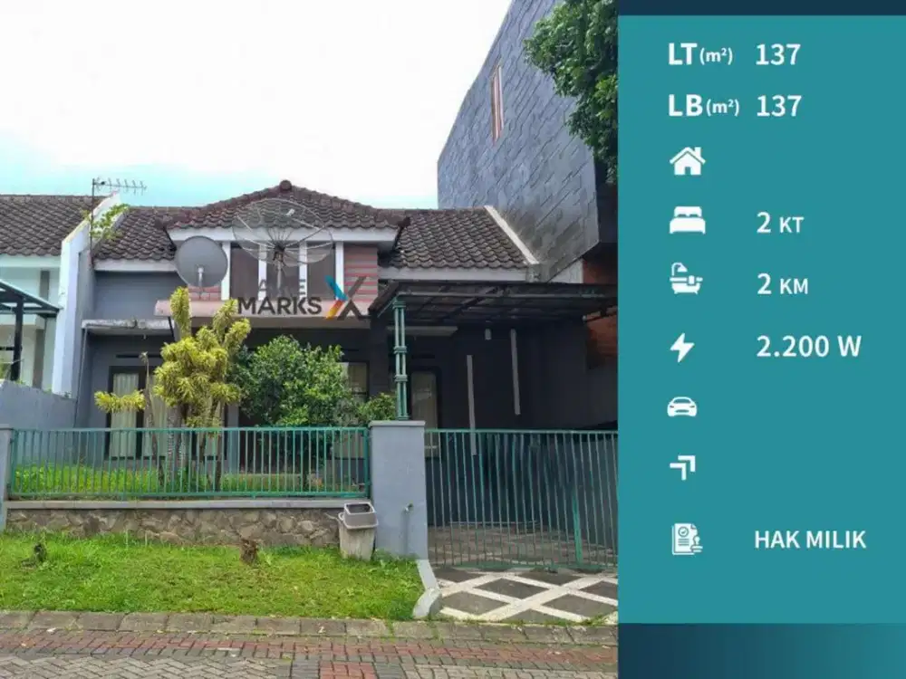 Dijual Rumah Villa Puncak Tidar Malang Selangkah dari Elpico Mall