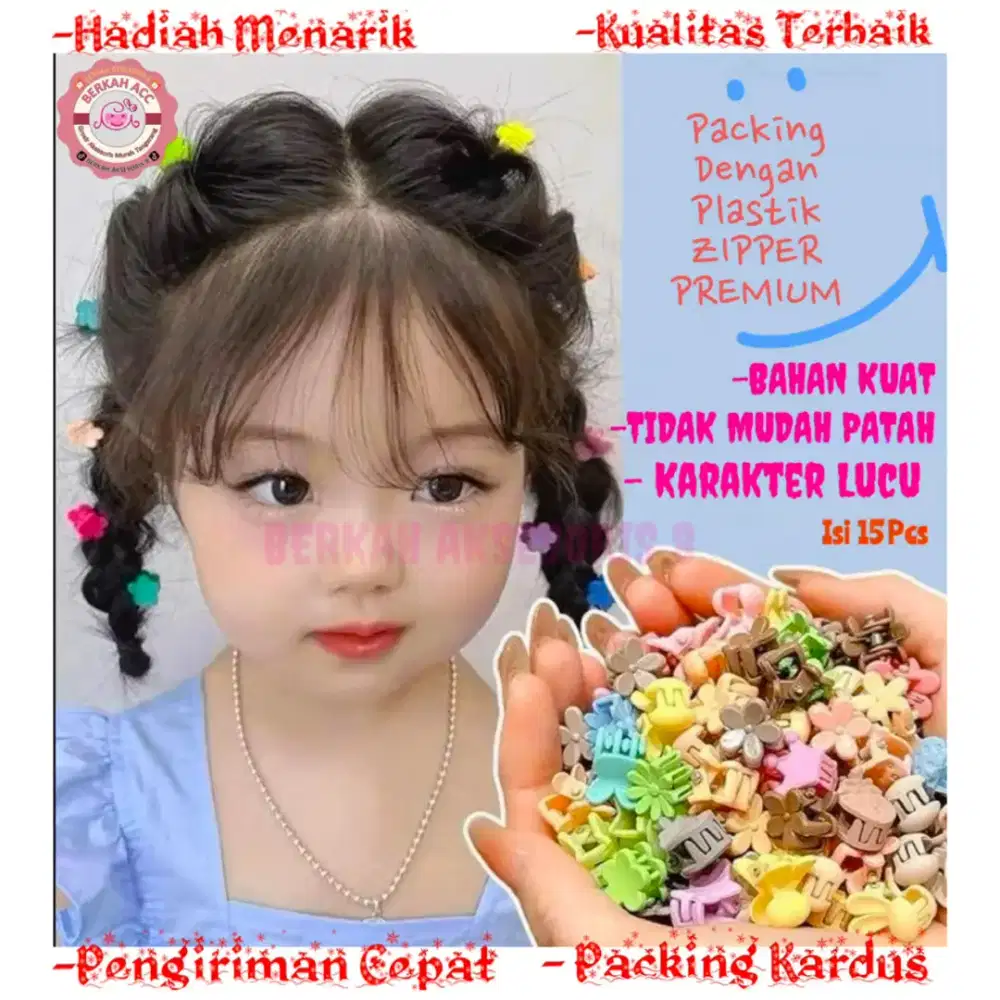 GROSIR AKSESORIS MURAH JEPITAN MINI ISI 15