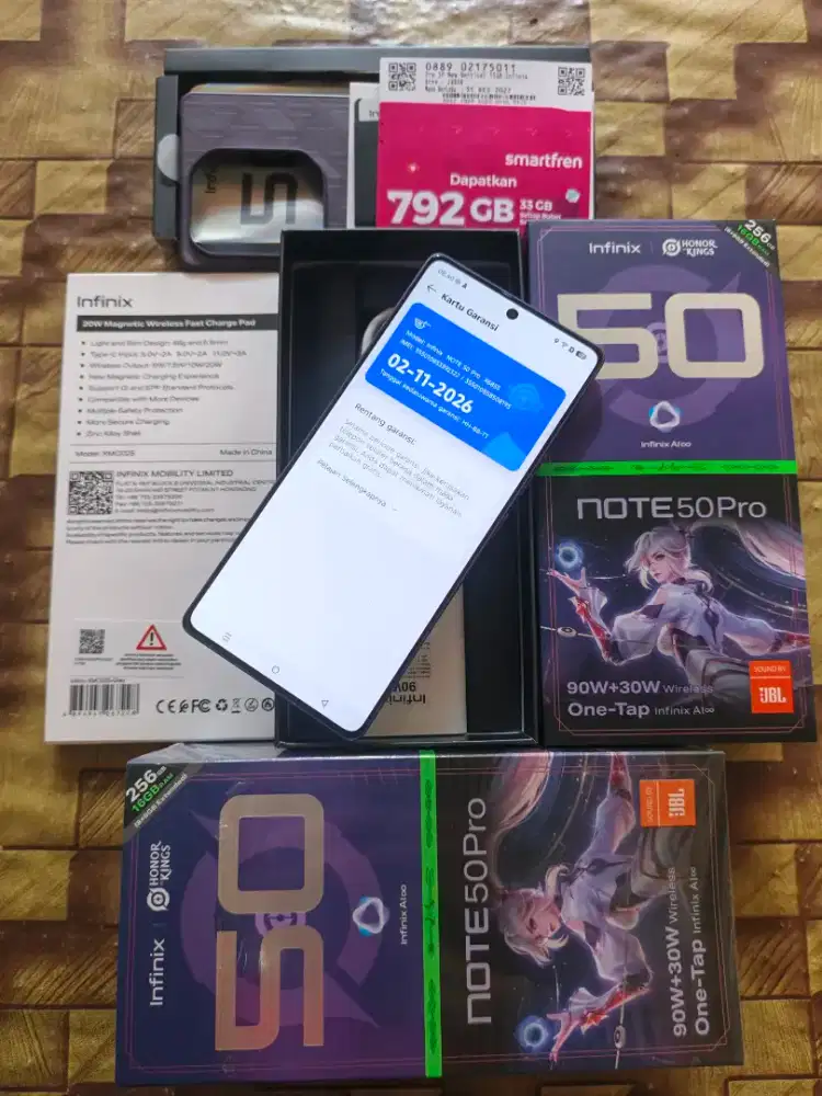 2nd Infinix Note 50 Pro 8/256 baru 2 bln an Garansi resmi On panjang
