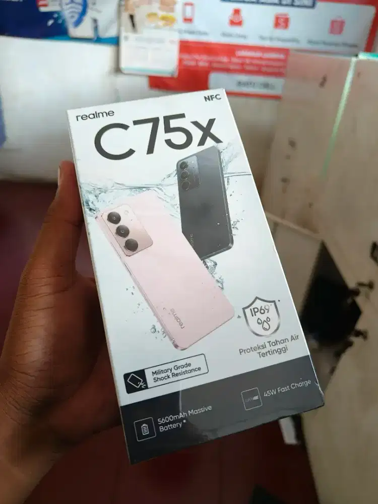 New realme c75x ram8/128 garansi resmi 1 tahun