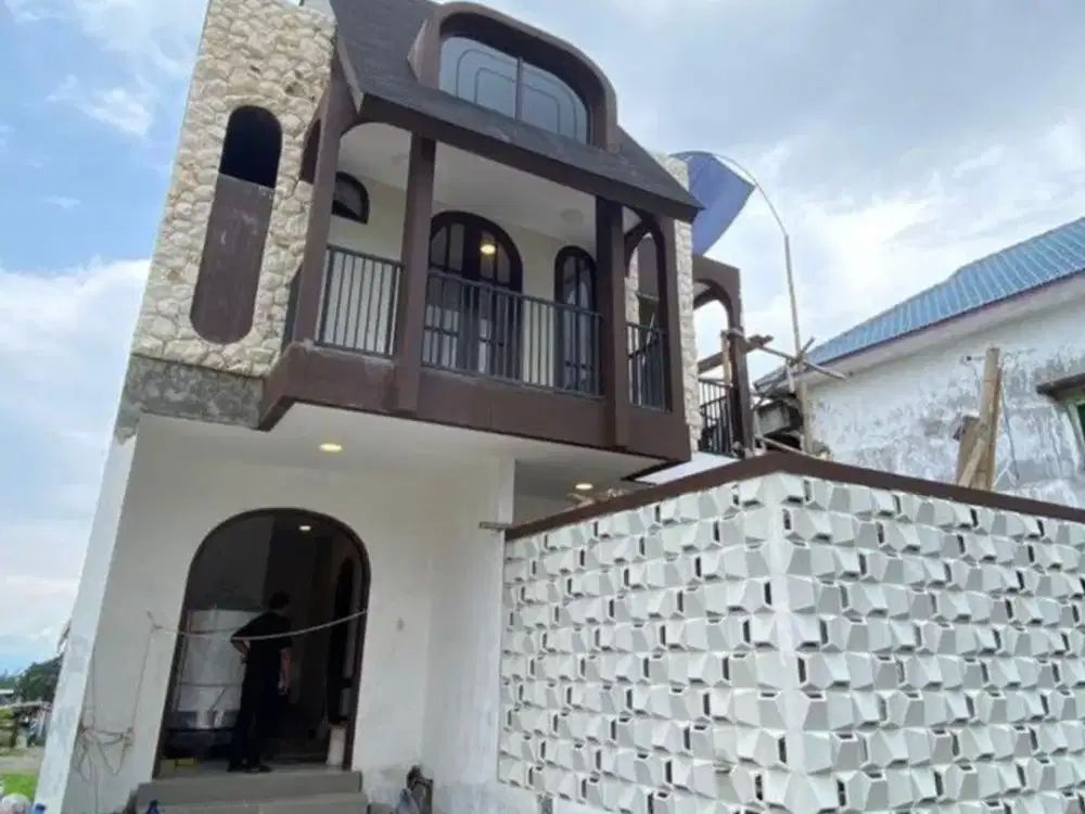 VILLA DIJUAL DI BATU 3 KAMAR TIDUR FREE KOLAM DAN FURNISHED