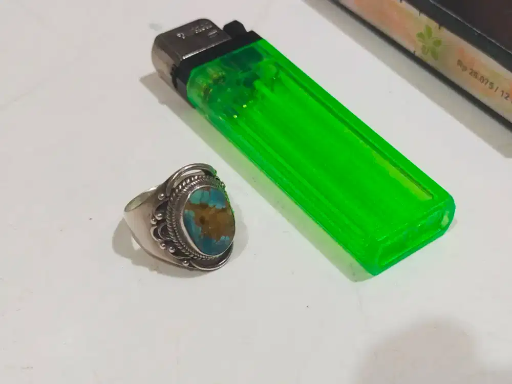 Batu cincin pirus persi ring perak 925