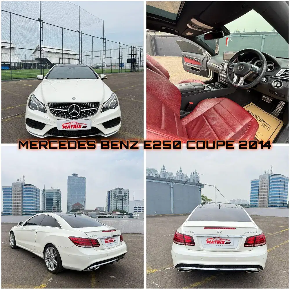 Mercy E250 Coupe Amg 2014 Nik2013 white on Red Siap pakai