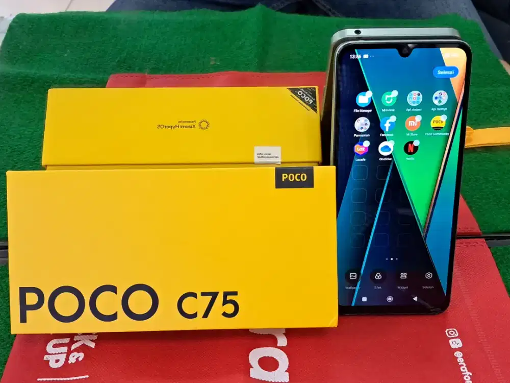 Poco C75 Ram 8/256 GB mulus lengkap no minus