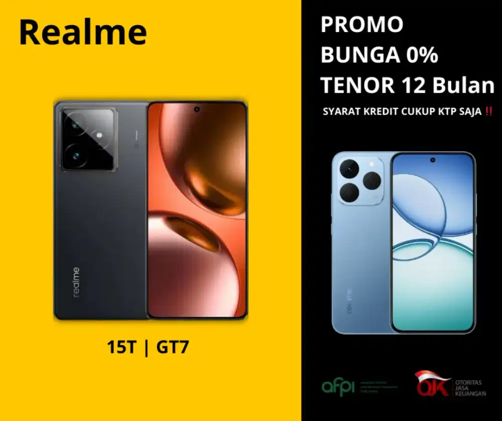 PEMBELIAN KREDIT REALME 15T | GT7 TENOR 12 BULAN PROMO BUNGA 0%