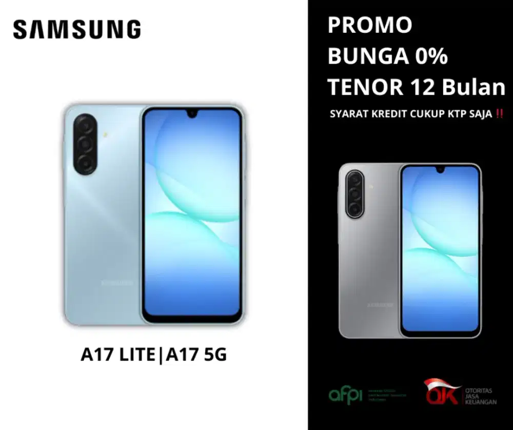 PEMBELIAN SAMSUNG A17 LITE | A17 5G TENOR 12 BULAN PROMO BUNGA 0%