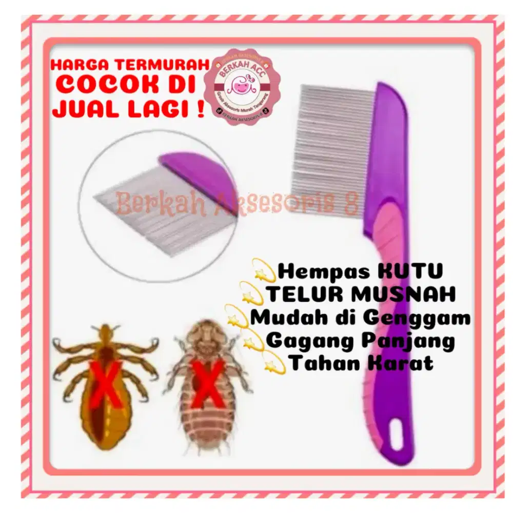 GROSIR AKSESORIS MURAH ISI 12 SISIR KUTU SERIT BESI GROSIR LUSINAN