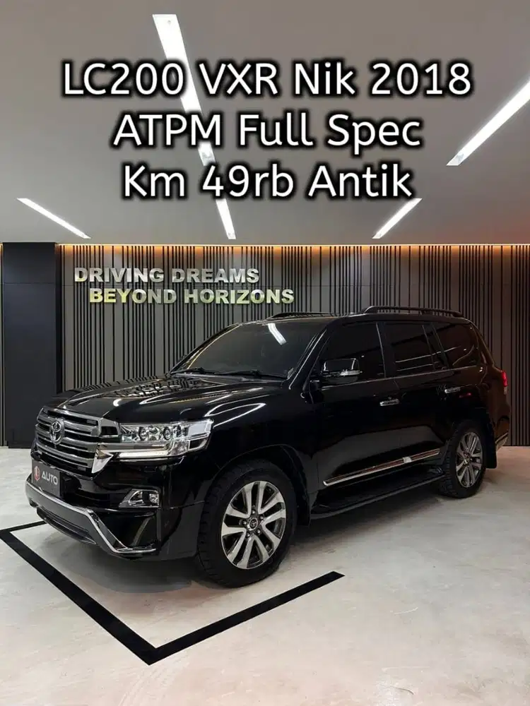 Toyota Land Cruiser VXR Full Spec 2018 Hitam LC LC200 Km49rb B1911TJP