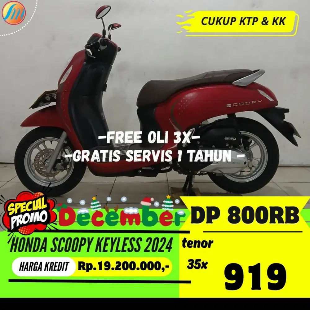 DP CUKUP 800RIBU HONDA SCOOPY KEYLESS 2024 ANGSURAN SANGAT RINGAN