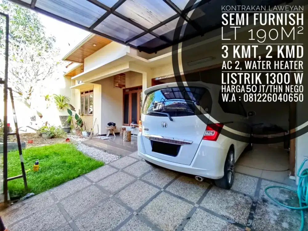 Sewe Rumah Semi Furnish Area Purwosari Laweyan Solo