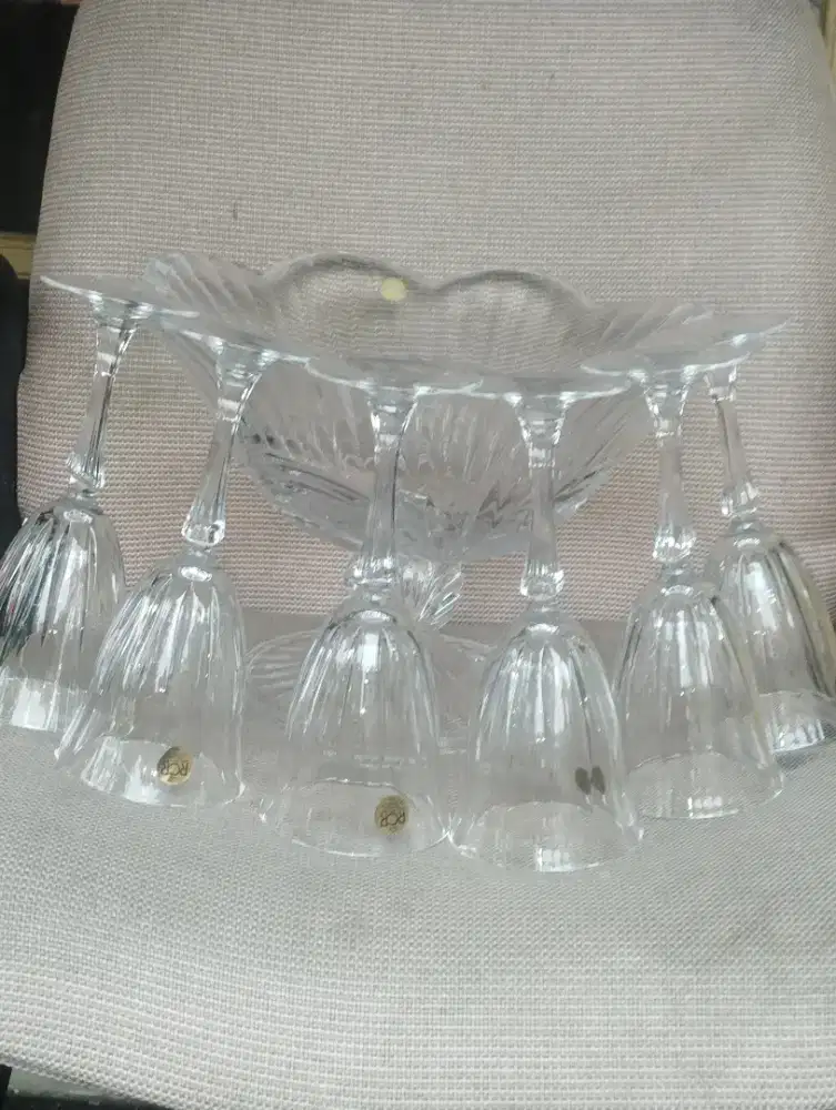 Jual 1 set cocktail set crystal italy