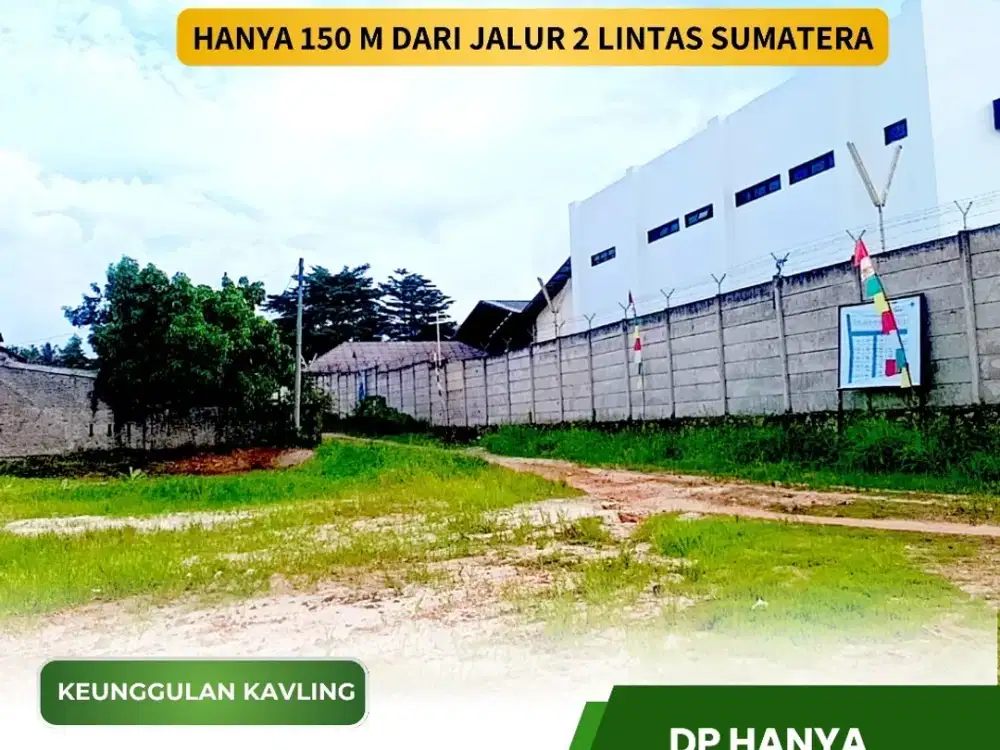 TANAH KAVLING MURAH TERDEKAT BANDARA RADEN INTAN PROMO DP CUMA 2,5 JT