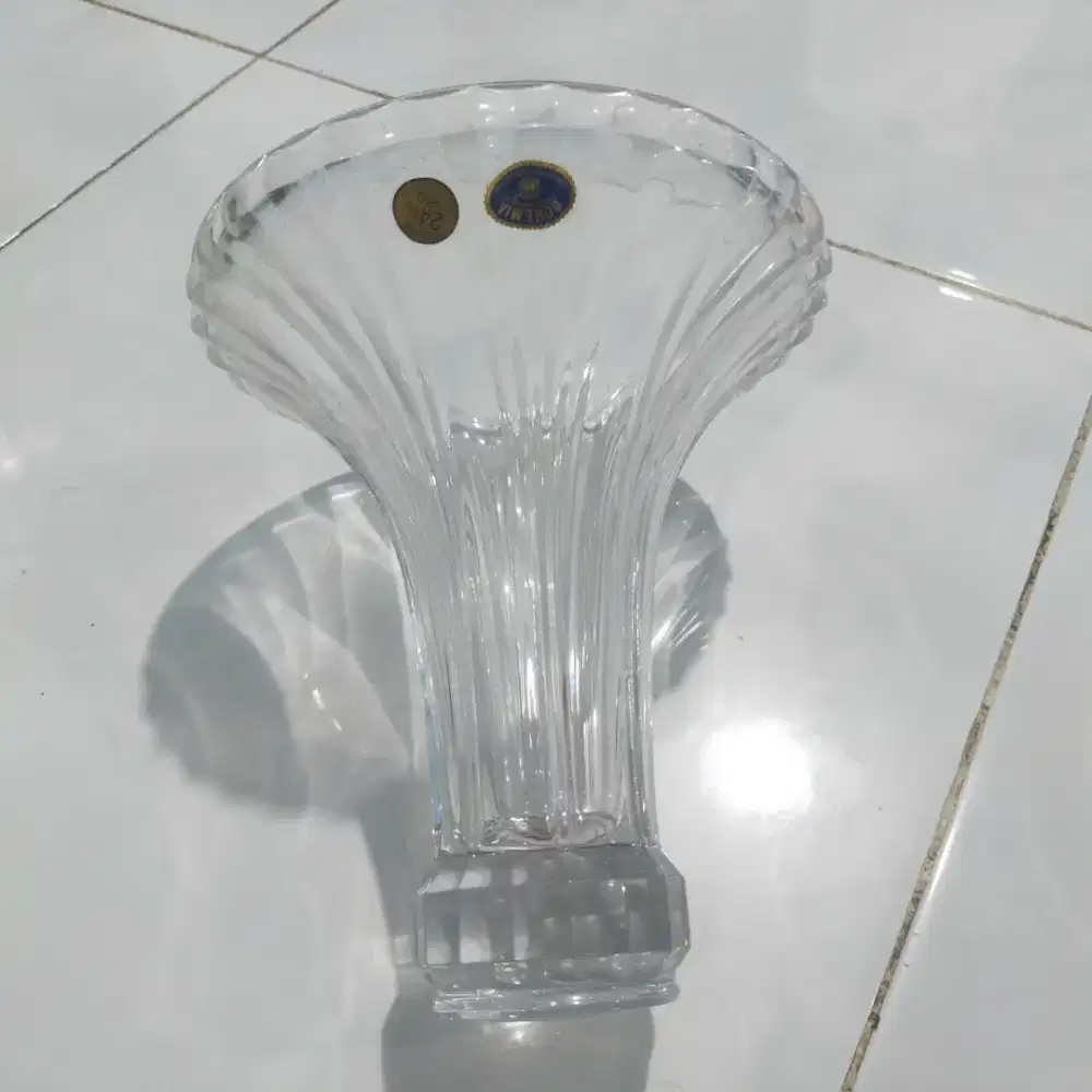 Chrystal vase bohemia