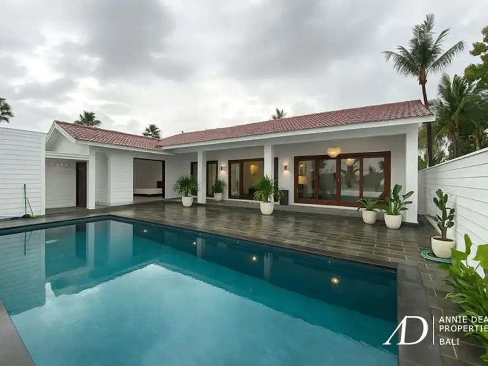 LEASEHOLD | SINGLE-LEVEL 3-BEDROOM VILLA IN PEACEFUL NYANYI, CANGGU