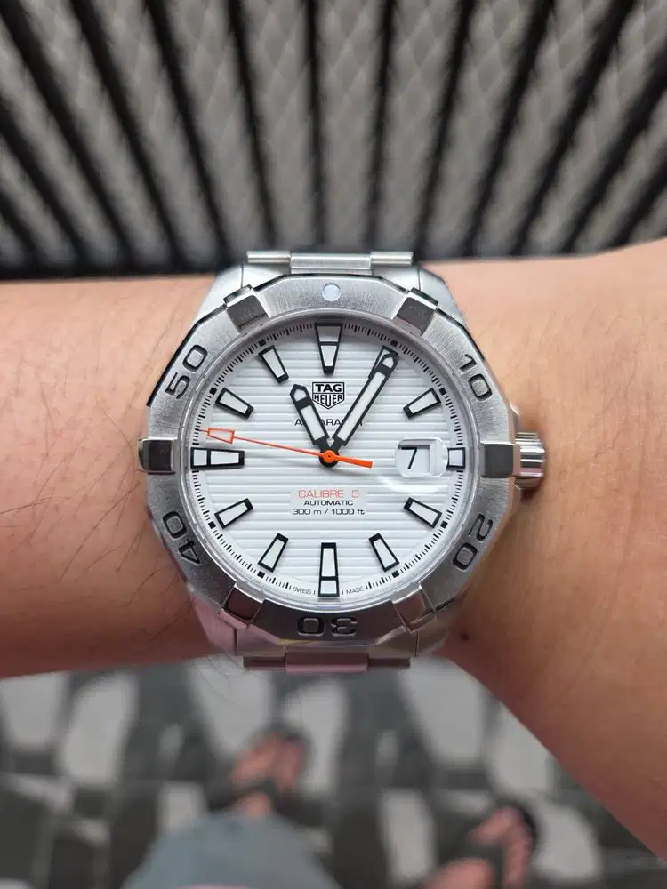 Tag Heuer Aquaracer Calibre 5 White Polar Dial Automatic