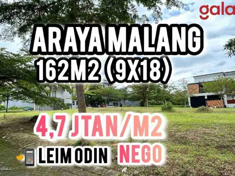 Tanah Kavling Araya Malang Asteria Hill