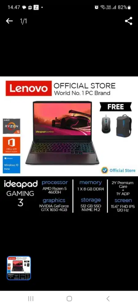 Lenovo Gaming Ryzen 5