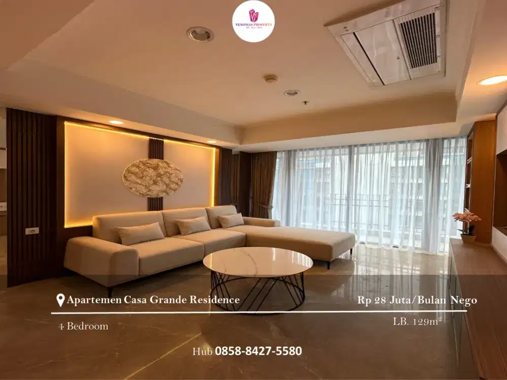 Disewakan Apartement Casa Grande 3BR Full Furnished View City