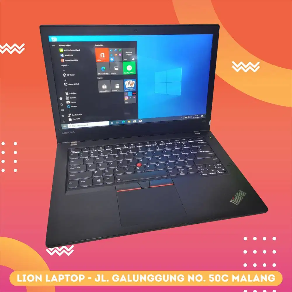 RAM 8GB SSD 256GB i5 Touchscreen Lenovo Thinkpad T470 [16|12]