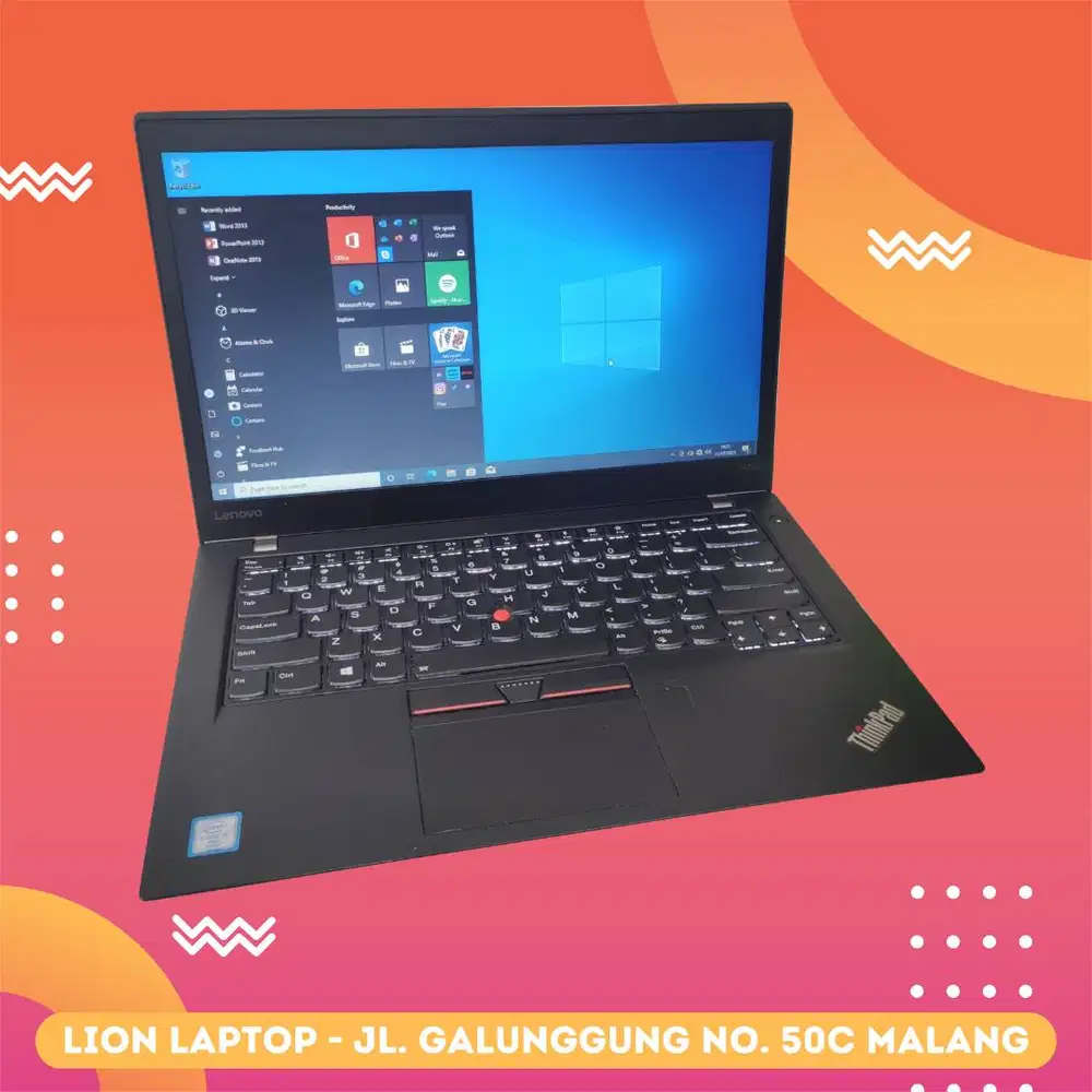 RAM 8GB SSD 256GB Core i7 SLIM Lenovo Thinkpad T470s [16|12]