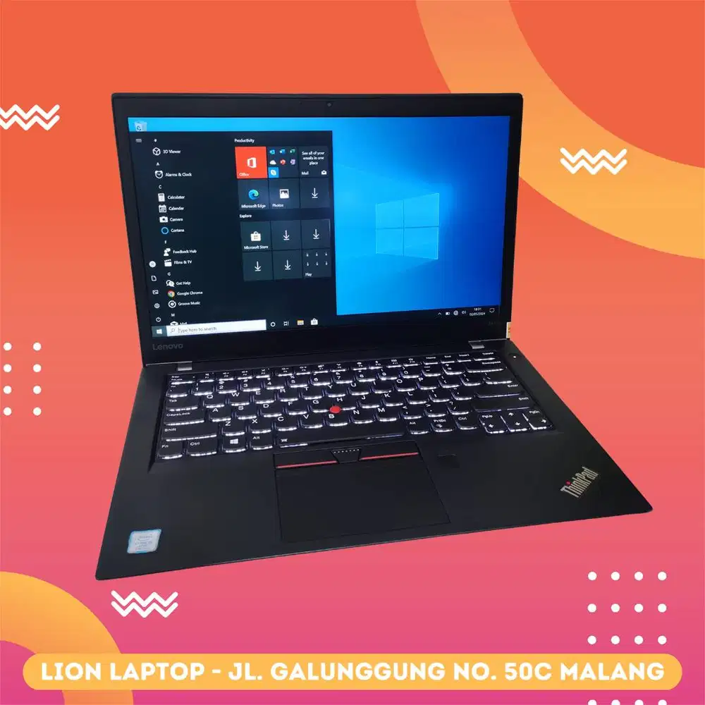 Core i5 Gen 7 RAM 8GB SLIM TOUCHSCREEN Lenovo Thinkpad T470s [16|12]