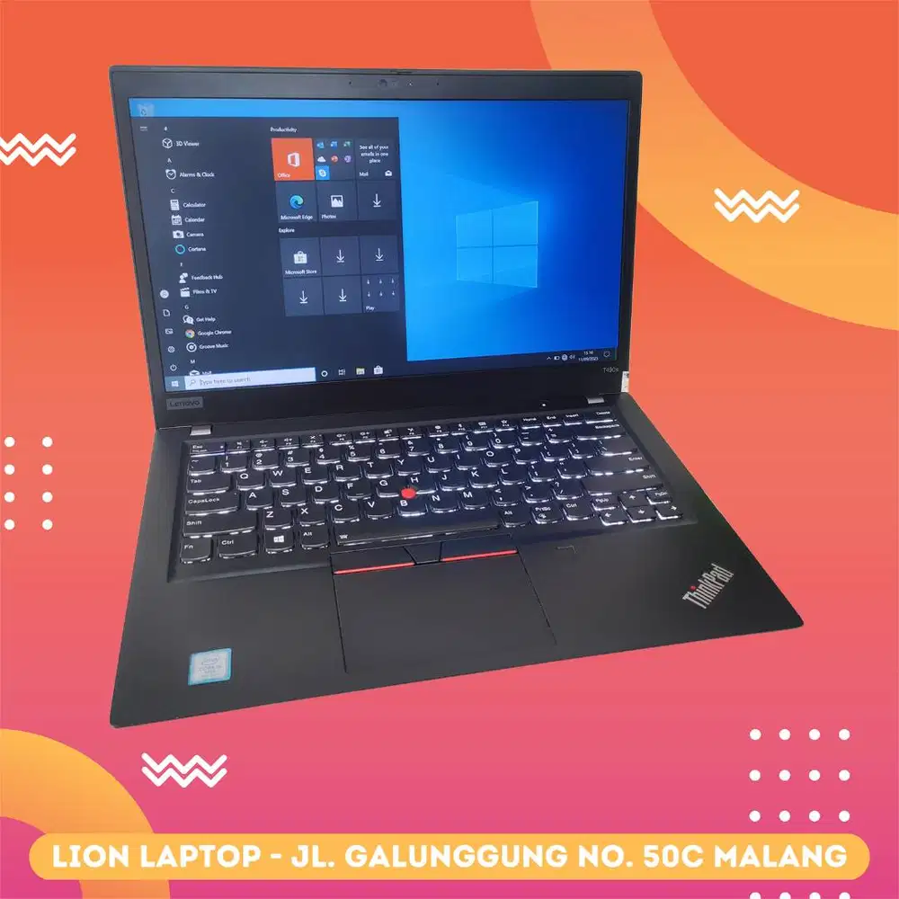 RAM 16GB SSD 512GB Core i5 Slim Lenovo Thinkpad T490s [16|12]