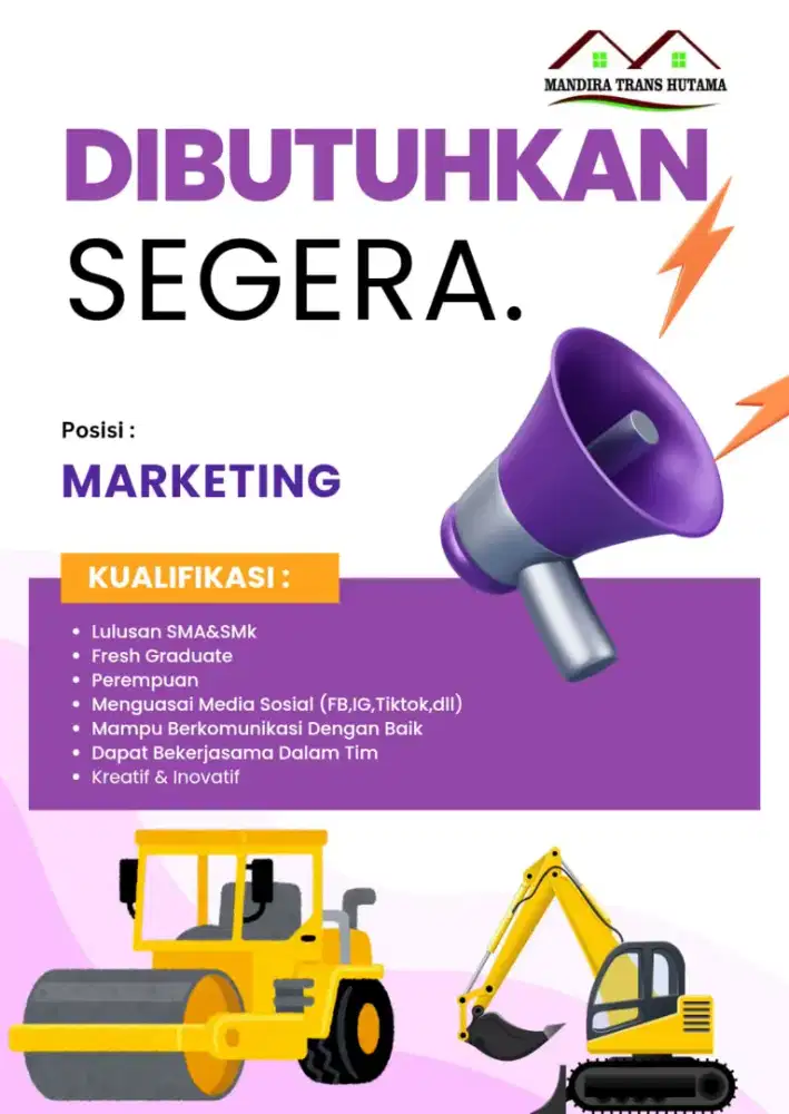 We Are Hiring : Marketing