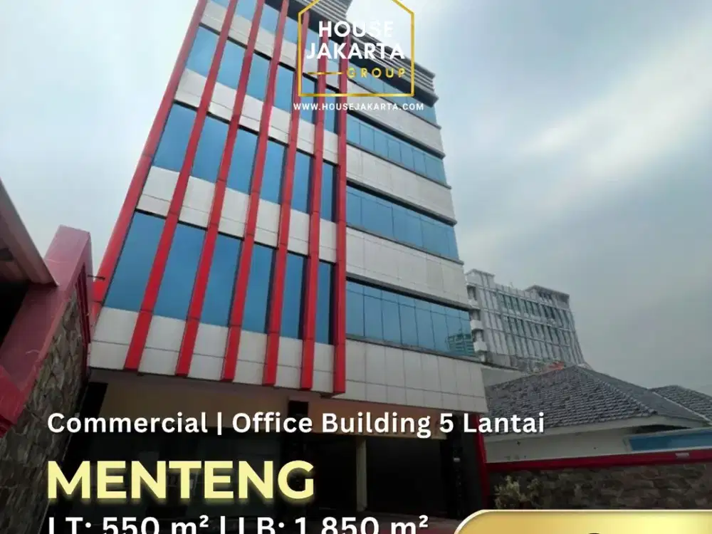 Gedung Menteng 5 Lantai Cocok Untuk Kantor, Institusi atau Bisnis . Lokasi Strategis