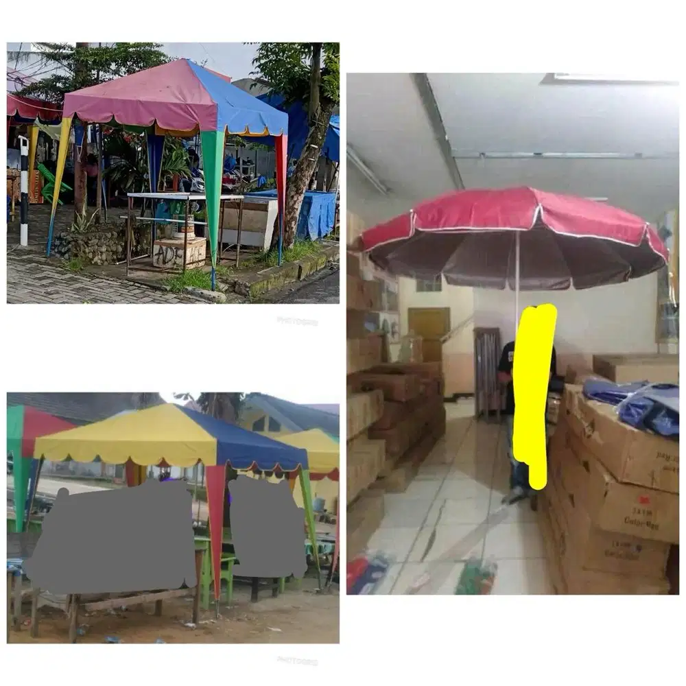 Tenda kafe dan tenda payung (bs antr skitr Medan)