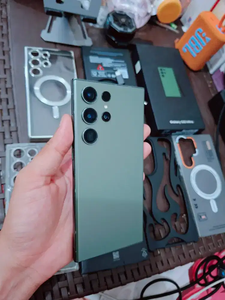 Samsung Galaxy S23 Ultra Ram 12gb /256 Gb Green Fullset Bonus Case
