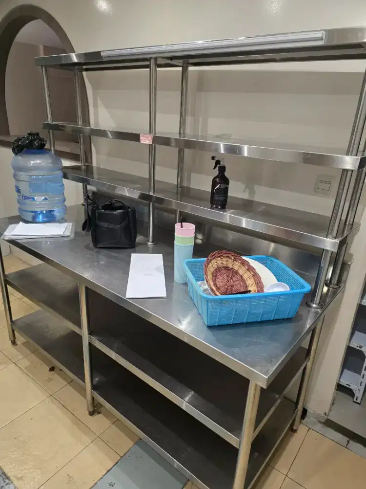 Meja kerja dapur 3 tingkat