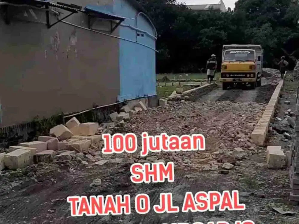 Tanah pekarangan siap bangun Buduran Sidoarjo SHM split tinggal balik nama