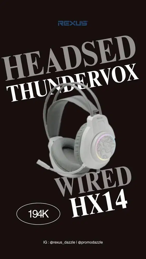Rexus HX14 headset wired