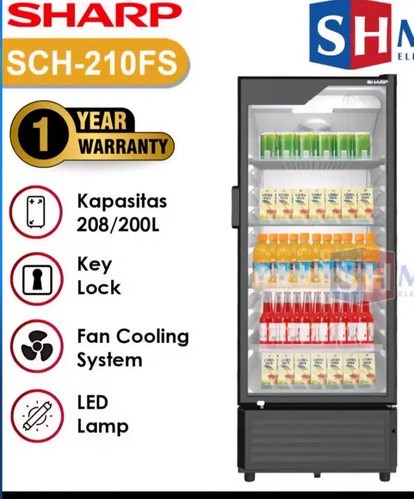 KULKAS  SHARP SCH-210FS