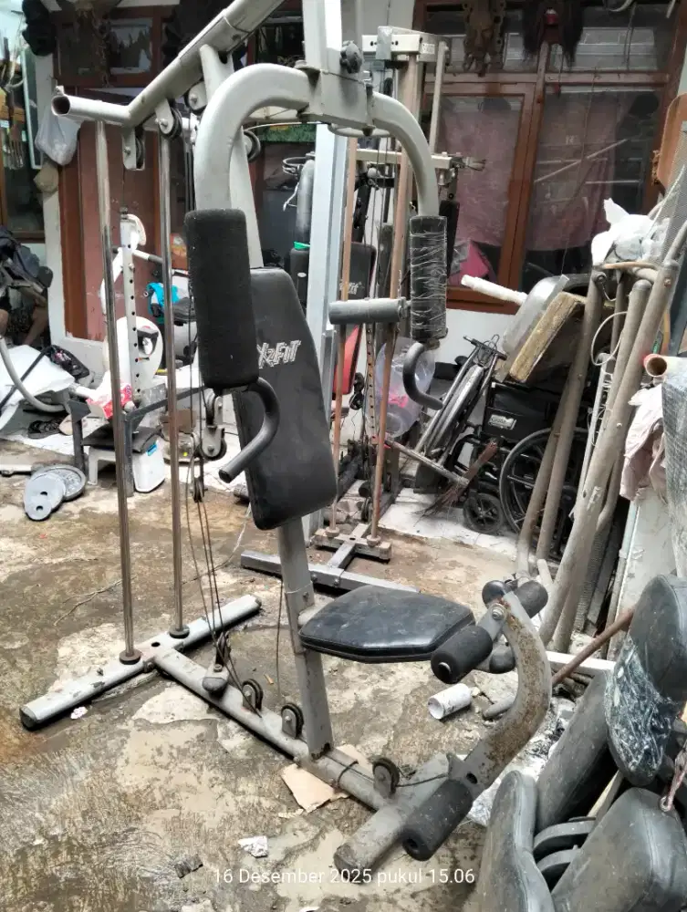 Home gym 1 sisi alat olahraga fitnes angkat beban
