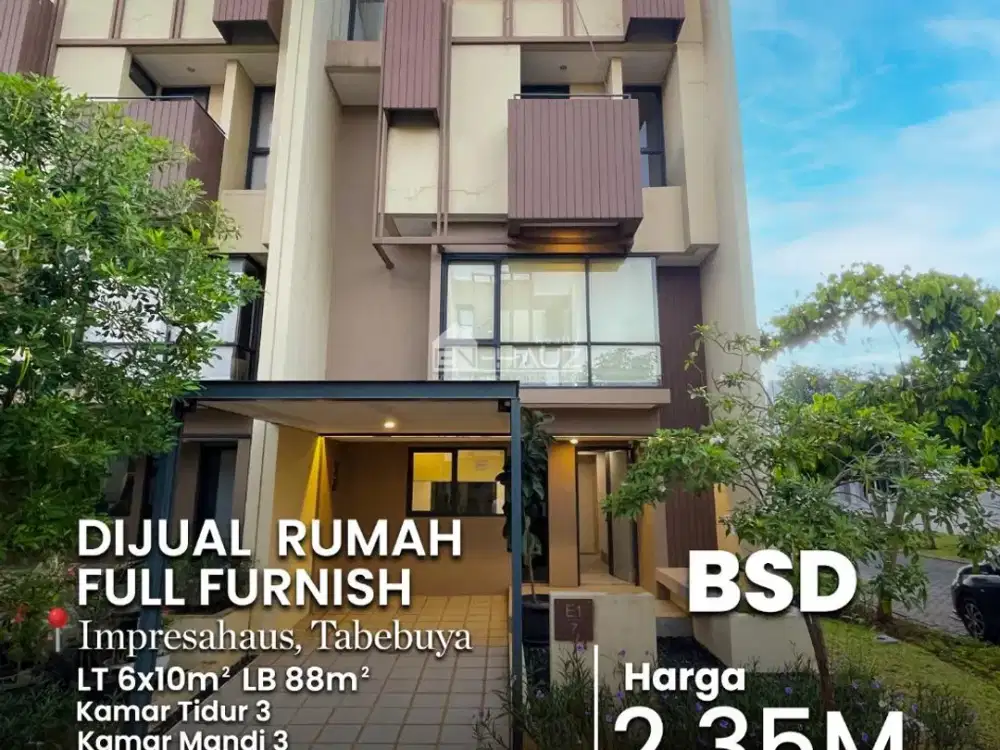 Di Jual Rumah Full Furnish, Impresahaus, Tabebuya