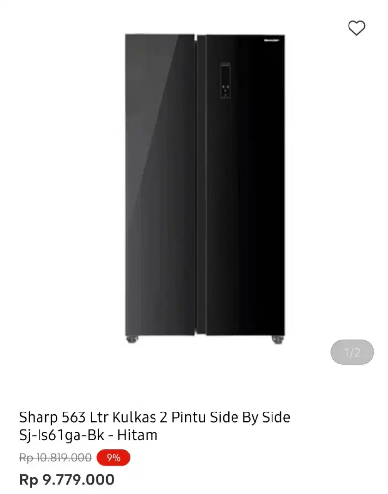 KULKAS SBS SHARP 563liter