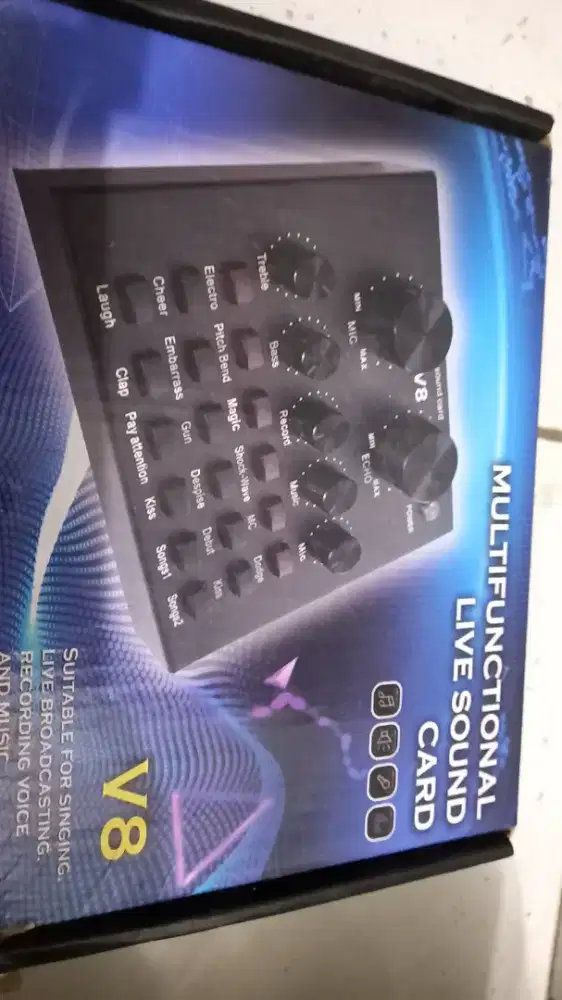 Sound Card V8 Black Spider – Like New (Minus Kabel)