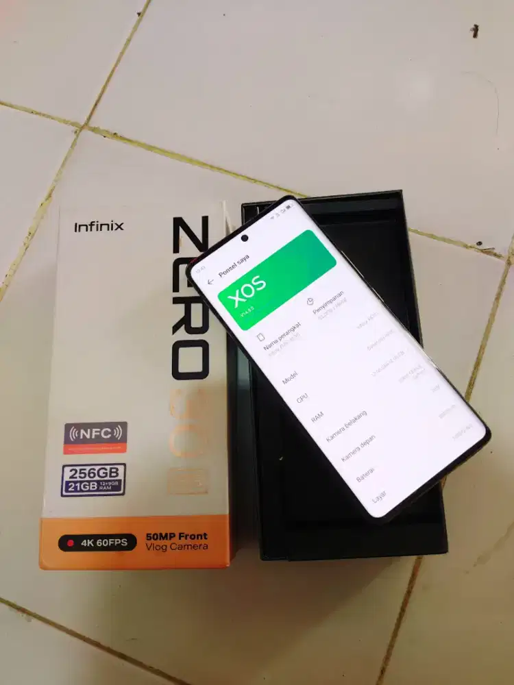 Infinix Zero 30 5G 12/256gb mulus siap pakai