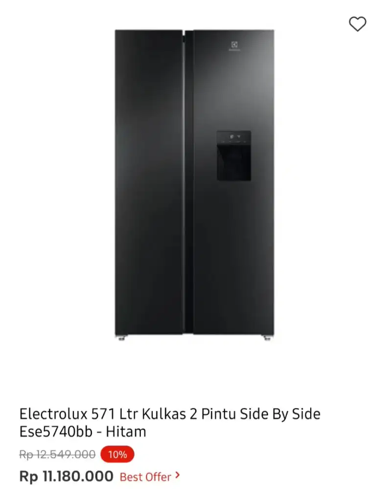 KULKAS ELECTROLUX SBS DISPENSER 571 liter