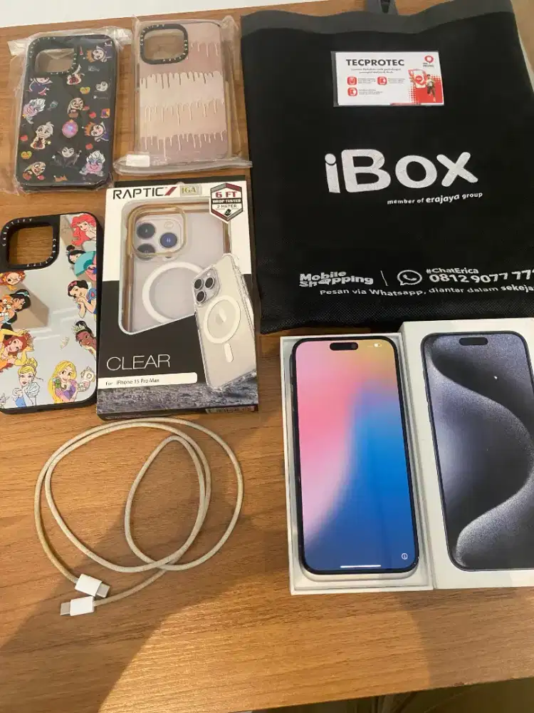 Iphone 15 Pro Max 512GB Ex Ibox Deep Blue Fullset