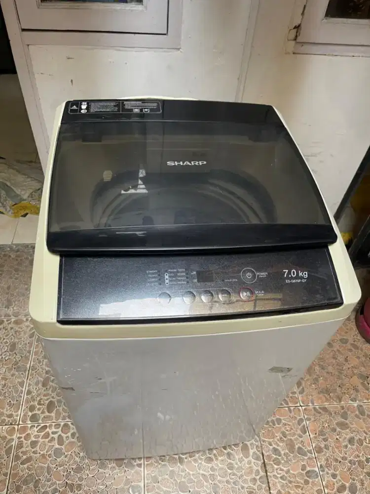 Mesin cuci 1 tabung mrek Sharf