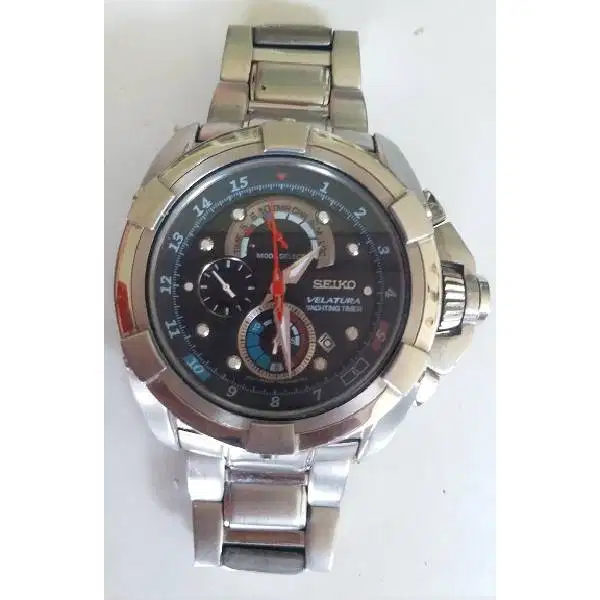 Original jam tangan pria Seiko Velatura yachting timer Japan made wate